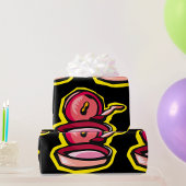 Vintage Gürtelschnüre Retro Kochkunst Geschenkpapier