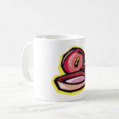 Vintage Gürtelschnüre Retro Kochkunst Kaffeetasse (Vorderseite Links)