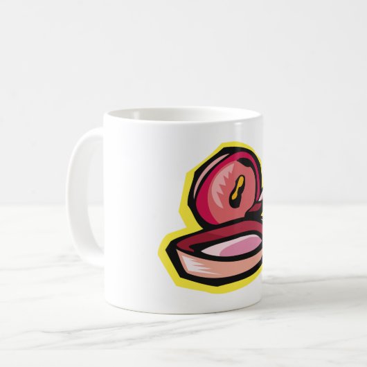 Vintage Gürtelschnüre Retro Kochkunst Kaffeetasse (Vorderseite Links)