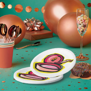 Vintage Gürtelschnüre Retro Kochkunst Pappteller