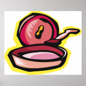 Vintage Gürtelschnüre Retro Kochkunst Poster (Vorne)