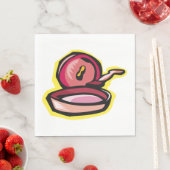 Vintage Gürtelschnüre Retro Kochkunst Serviette (Beispiel)