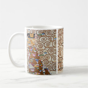Vintage-Gustav-Klimt- Baum des Lebens Art Nouveau Kaffeetasse