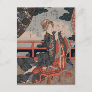 Vintage Guter Freund Tanabata-Fest Postkarte