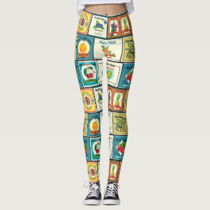 Vintage Gütesiegel in Dosen Leggings