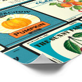 Vintage Gütesiegel in Dosen Poster (Ecke)