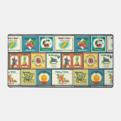 Vintage Gütesiegel in Dosen Schreibtischunterlage (Vorderseite)