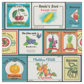 Vintage Gütesiegel in Dosen Stoff (Muster)