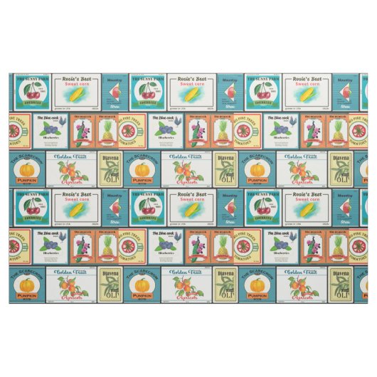 Vintage Gütesiegel in Dosen Stoff (Fat Quarter (45,7 x 55,9 cm))