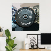 Vintage Gymnastikbesitzer oder User-Fitness 45 Pfu Poster (Heimbüro)