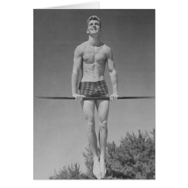 Vintage Gymnastikkarte (Vorne)