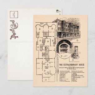Vintage H. H. Holmes Zeitungs-Postkarte Postkarte