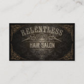 Vintage Haar-Salon-kundenspezifische Terminkarte (Vorderseite)