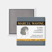 Vintage Haarentwerfungsanleitung Magnet (Vorderseite/Rückseite)