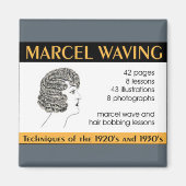 Vintage Haarentwerfungsanleitung Magnet (Vorne)