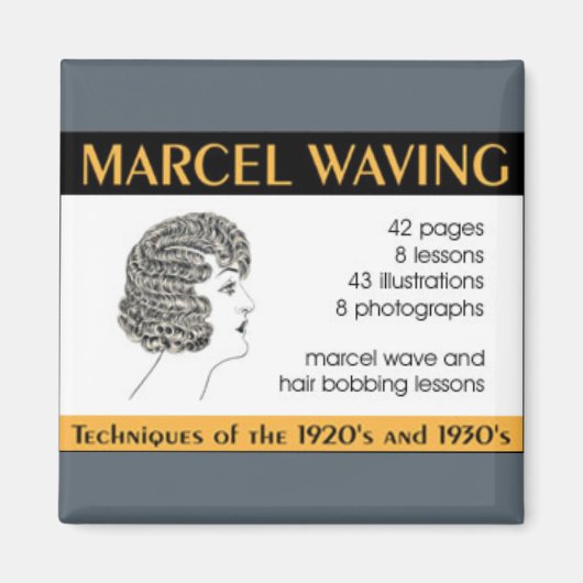 Vintage Haarentwerfungsanleitung Magnet (Vorne)