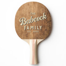 Vintage-Hackblock Retro-Familienname & Jahr