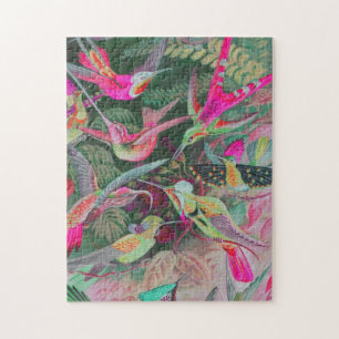 Vintage Haeckel Kolibris Puzzle