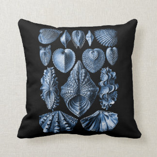 Vintage-Haeckel-Meeresmuscheln-Kissen Kissen