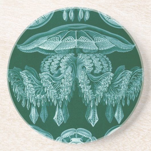 Vintage Haeckel Sandstein Untersetzer (Vorne)