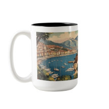 Vintage-Hafen von Monaco-Reiseszene