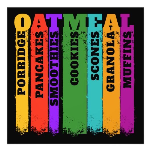 Vintage Haferflocken Fotodruck (Vorne)