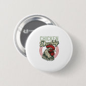 Vintage-Hähnchen-Daddy-Hahn-Shirt-Design_1 Button (Vorne & Hinten)