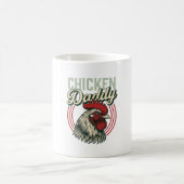 Vintage-Hähnchen-Daddy-Hahn-Shirt-Design_1 Kaffeetasse (Mittel)