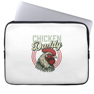 Vintage-Hähnchen-Daddy-Hahn-Shirt-Design_1 Laptopschutzhülle