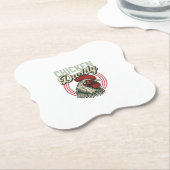 Vintage-Hähnchen-Daddy-Hahn-Shirt-Design_1 Untersetzer (angewinkelt)