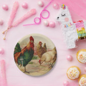 Vintage Hähnchentuppe, beliebig Party Pappteller (Party)
