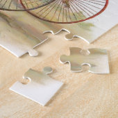 Vintage Hähne auf Fahrrädern Puzzle (Seite)