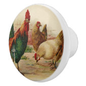 Vintage Hähne Zuhause Küchendekor Keramikknauf (Rechts)