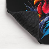 Vintage-Hahnenkampf-Enthusiast Gemalt _ Mousepad (Ecke)