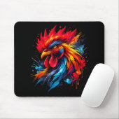 Vintage-Hahnenkampf-Enthusiast Gemalt _ Mousepad (Mit Mouse)