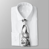 Vintage Hahnillustration Krawatte (Gebunden)