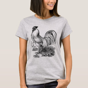 Vintage Hahnillustration T-Shirt