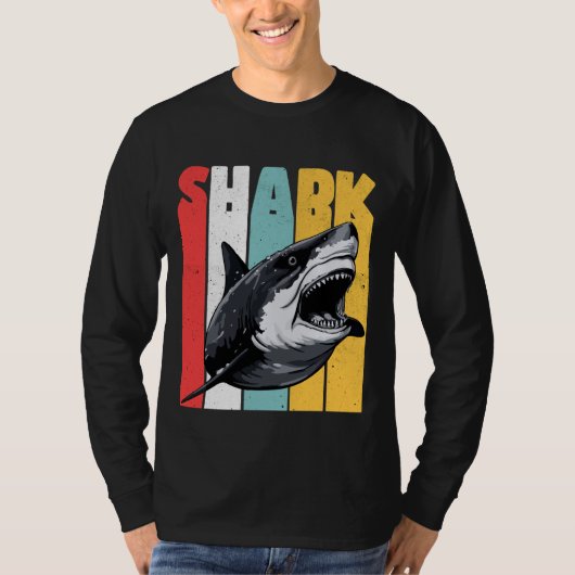 Vintage-Hai T-Shirt (Vorderseite)
