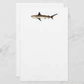 Vintage Haifisch-Illustration - Retro Briefpapier (Vorne/Hinten)
