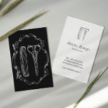 Vintage Hair Stylist Scissor & Comb Illustration Visitenkarte<br><div class="desc">Friseur-Vintage Schere & Comb Beauty Salon Visitenkarten.</div>
