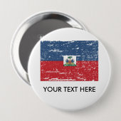 Vintage Haiti-Flagge Button (Vorne & Hinten)