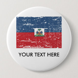 Vintage Haiti-Flagge Button