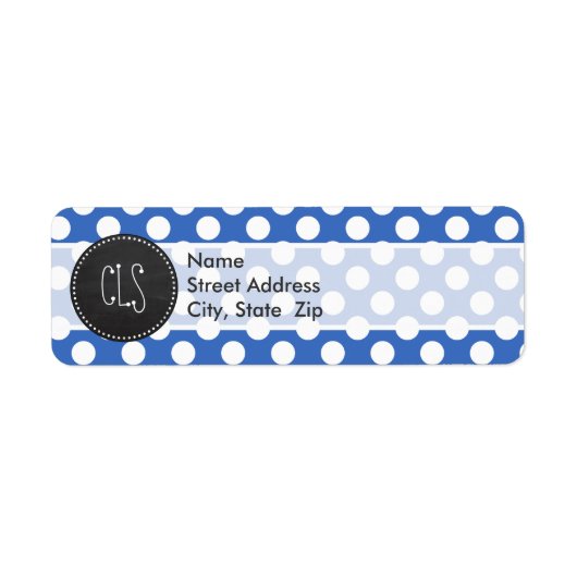 Vintage Halbpension; Cerulean Blue Polka Dots (Vorne)