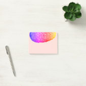 Vintage Hälfte des menschlichen Gehirns Rainbow Gr Post-it Klebezettel (Büro)