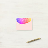 Vintage Hälfte des menschlichen Gehirns Rainbow Gr Post-it Klebezettel (Auf Schreibtisch)