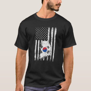 Vintage-Hälfte südkoreanische Hälfte amerikanische T-Shirt