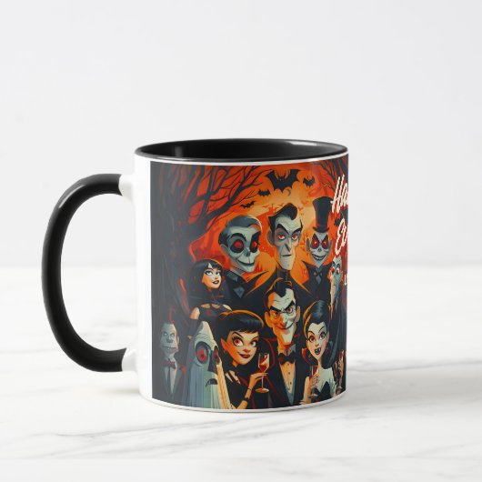 Vintage Halloween-50er-Kostüme Tasse (Links)