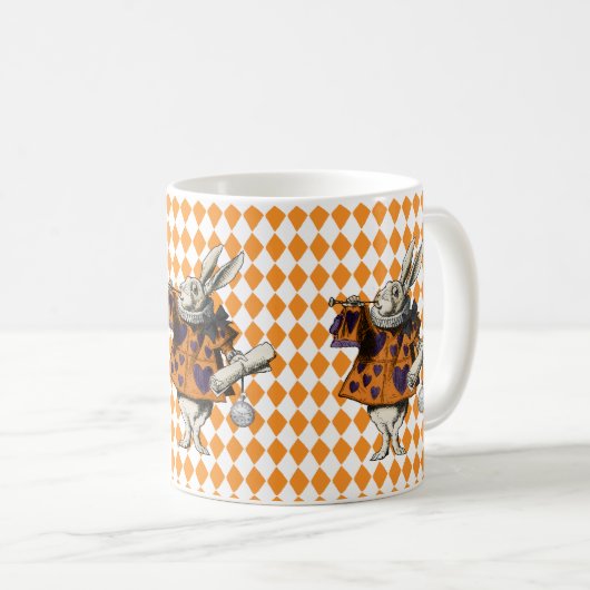 Vintage Halloween-Alice im Wunderland Kaffeetasse (VorderseiteRechts)