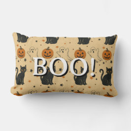 Vintage-Halloween-All-Over-Print Boo  Lendenkissen