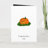 Vintage Halloween Art Grußkarte Karte (Rückseite)